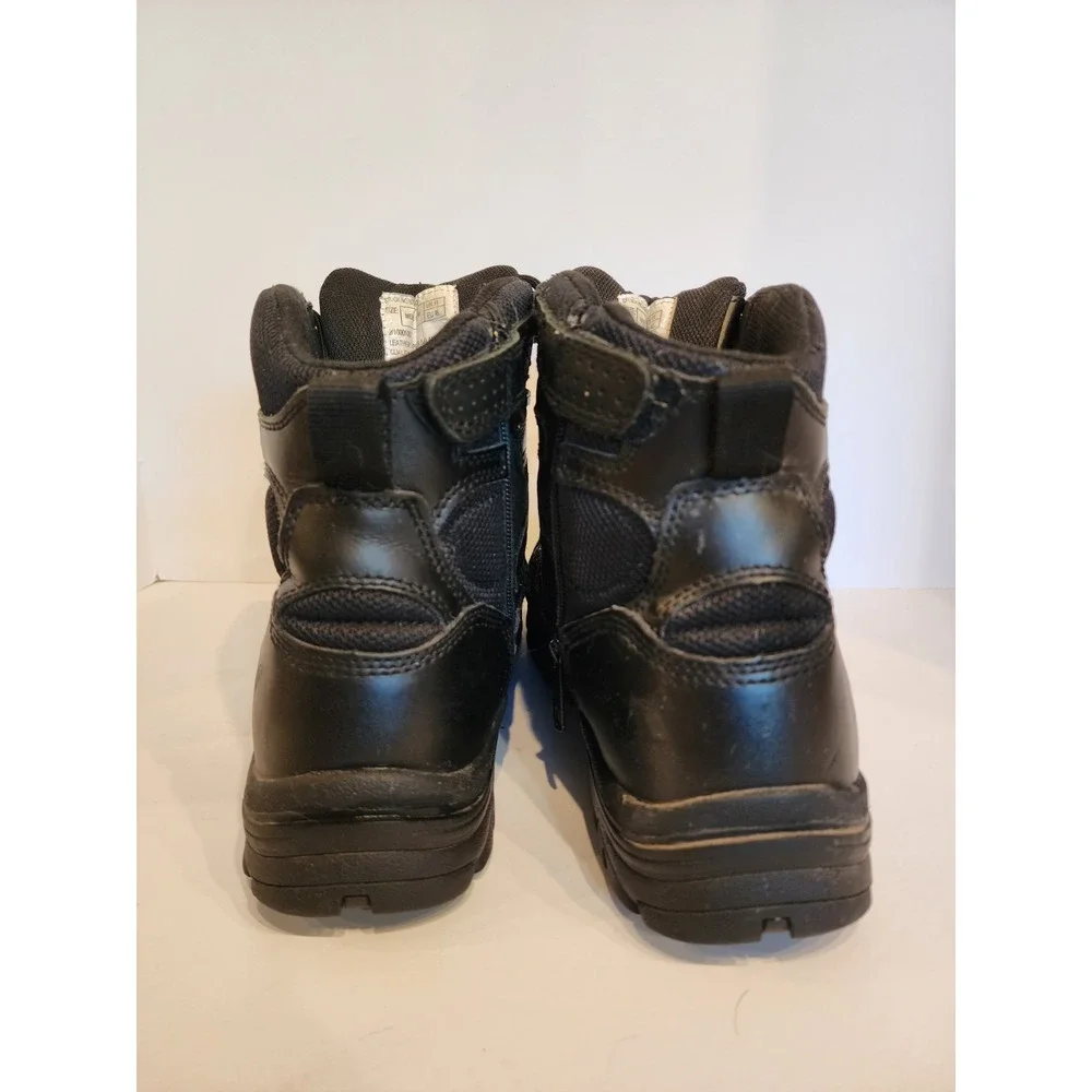 Thorogood Boots Mens 12 W Black Leather Deuce Waterproof Tactical Side Zip